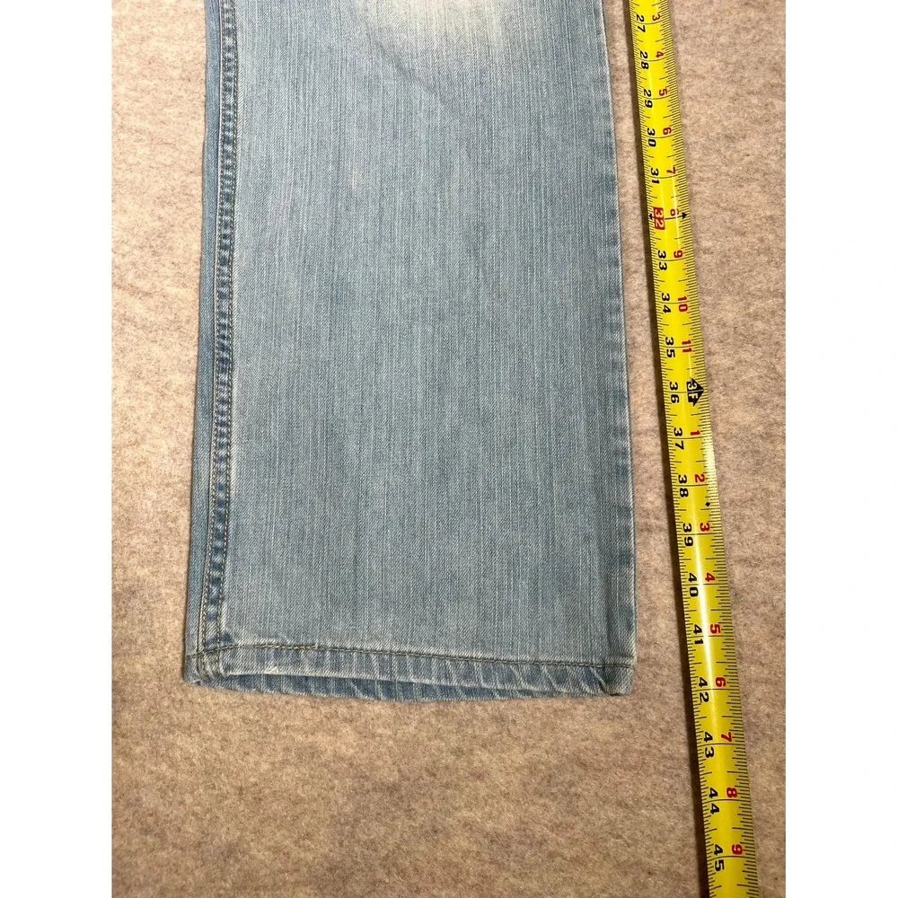 Levis 501 Original Fit Jeans Men 36x36 Blue Denim Cotton Straight Leg Light Wash